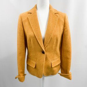J. Crew Wool Blazer Mustard Yellow Size 6